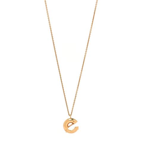 collana louis vuitton lettera|Letter C Necklace .